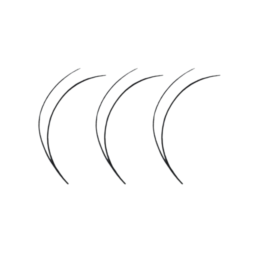 Pre-made Fan Mink Black Lashes Mix C/D 0.07 (16 lines)