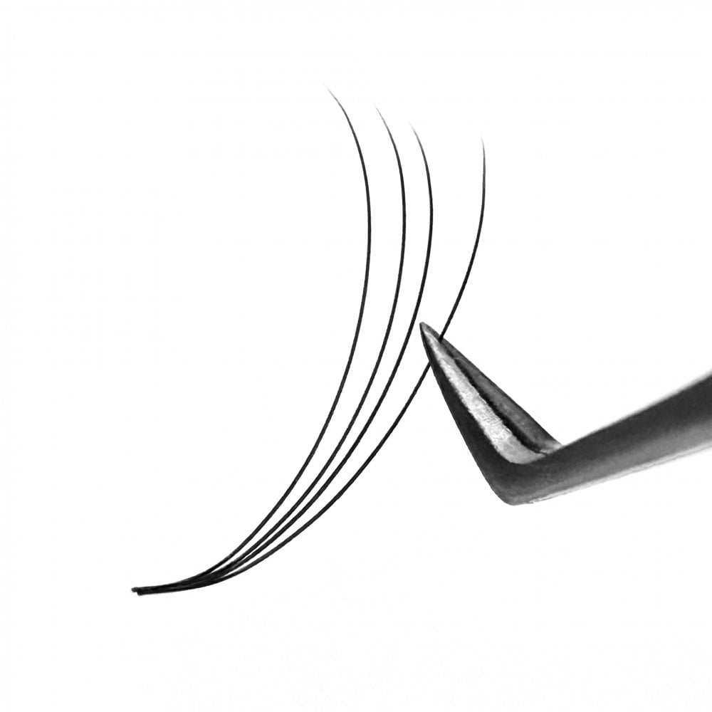 Pre-made Fan Black 4D Lashes 0.07