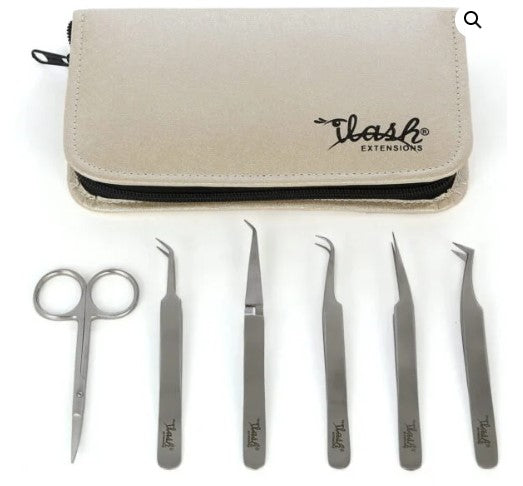 Lash Extension Tweezer Combo Set 6pc