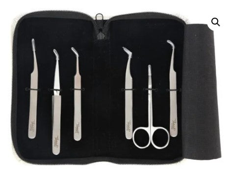 Lash Extension Tweezer Combo Set 6pc