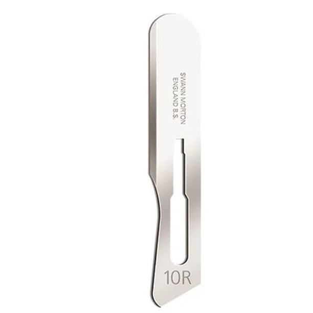 Dermaplane No 10R Stainless Steel Sterile Blade