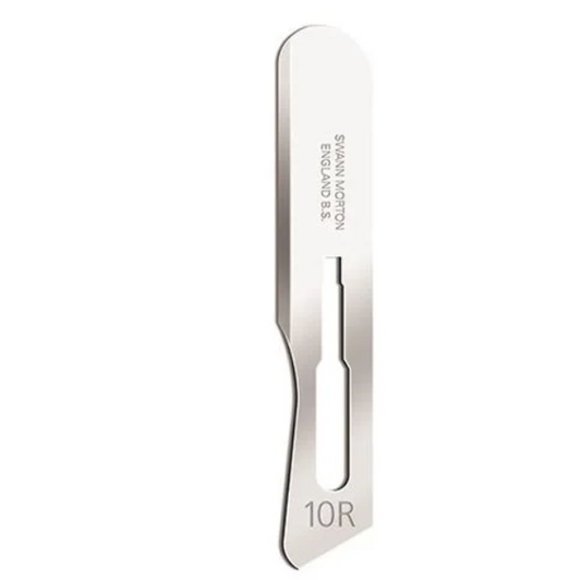Dermaplane No 10R Stainless Steel Sterile Blade