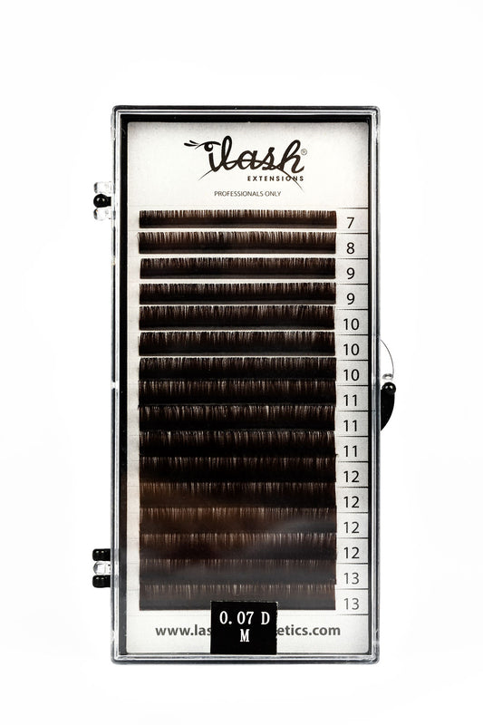 Brown Volume Lash Extension Trays 0.07