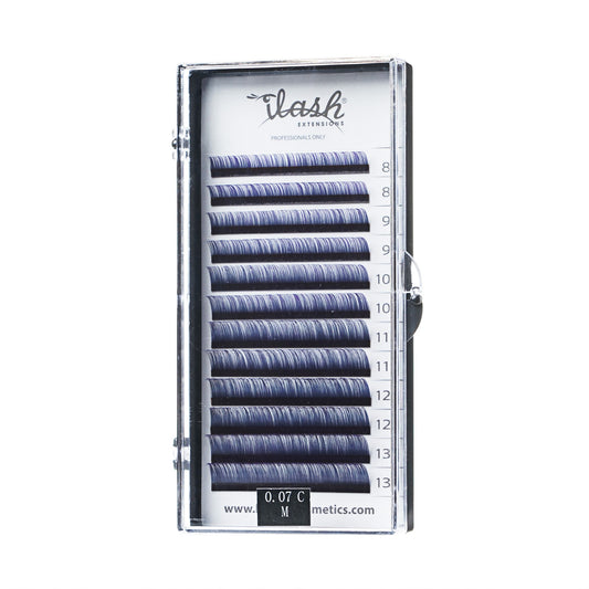 Volume Ombre Color Lashes C 0.07 Mix lengths 8-13mm 12 Rows